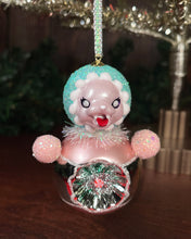 Load image into Gallery viewer, Sugar Plum Roly Poly Glass Ornament Doll (E)