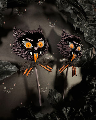 Halloween Kitty Faux Lollipops