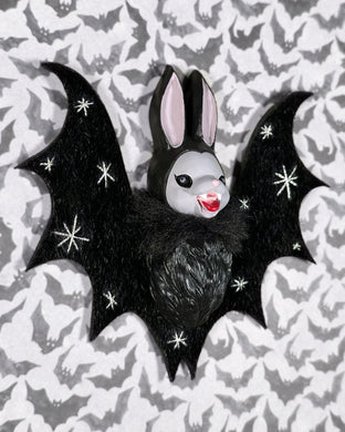Vampire Bunny Wall Ornament (D)