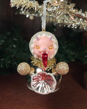 Load image into Gallery viewer, Sugar Plum Roly Poly Glass Ornament Doll (G)