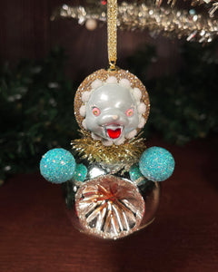 Sugar Plum Roly Poly Glass Ornament Doll (H)