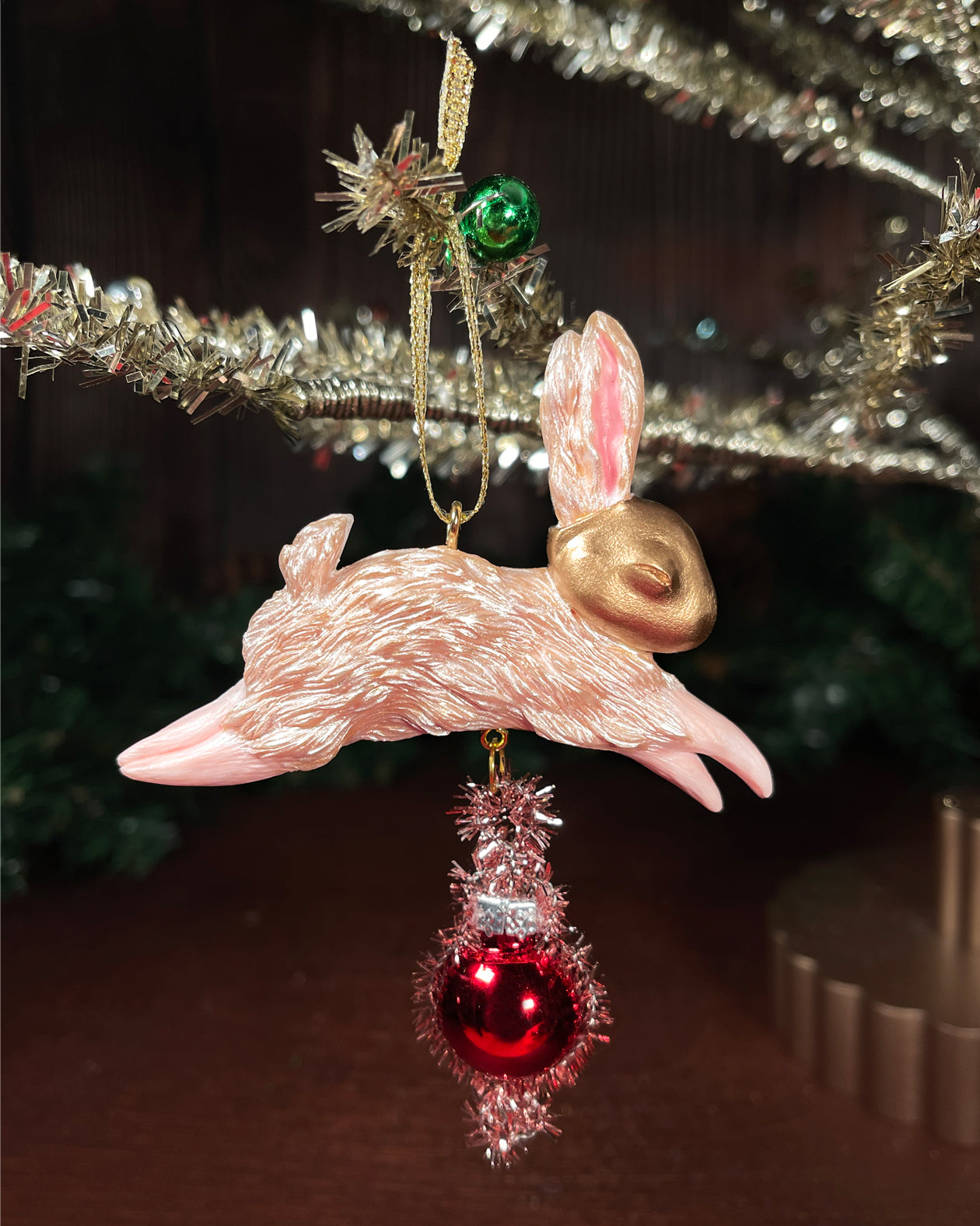 Jumping Bunny Ornaments (C)