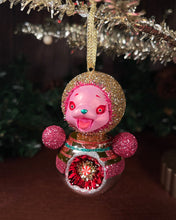 Load image into Gallery viewer, Sugar Plum Roly Poly Glass Ornament Doll (I)