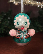 Load image into Gallery viewer, Sugar Plum Roly Poly Glass Ornament Doll (A)