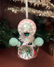 Load image into Gallery viewer, Sugar Plum Roly Poly Glass Ornament Doll (C)