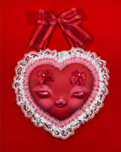 Load image into Gallery viewer, Candy Heart Face Bunny (XOXO)
