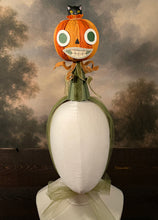 Load image into Gallery viewer, Wide Smiling Cat Pumpkin Hat